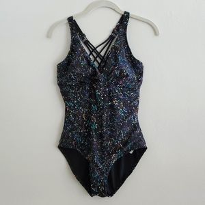 Prana underwire one piece swimsuit D cup